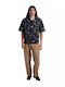 Pachinko Short-sleeved Cotton Shirt in Wide Line MULTICOLOR