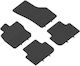 Rubber Mats Geyer & Hosaja Vw Golf Viii 8 20+ Kombi Seat Leon 20+ Sportstourer Skoda Octavia Iv 20+ 4 Pieces Black 921/4c