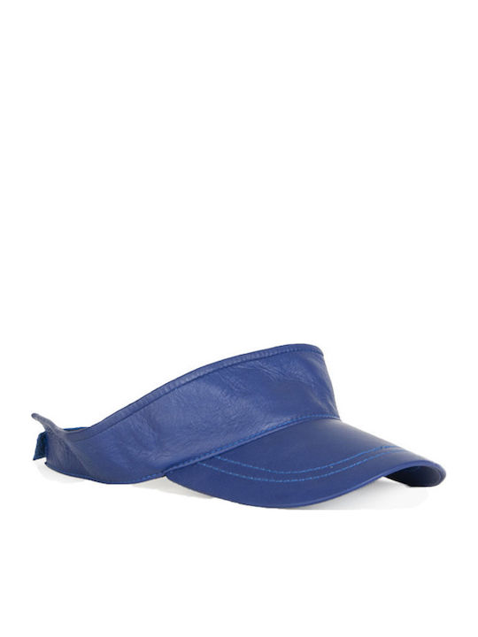 MRDline Leather Women's Visor Hat Blue