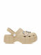 Tsoukalas Damen Holzschuhe Beiges