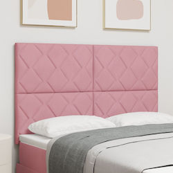 vidaXL Bed Headboard made of Fabric Pink 160cm