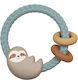 Itzy Ritzy Teething Rattle BPA Free made of Silicone for 3 m+