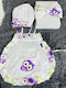 Kids Apron with Chefs Hat Purple