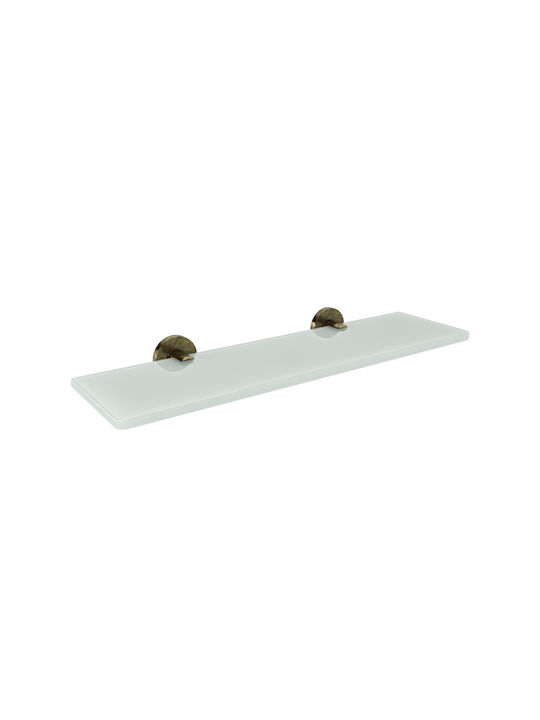 Verdi Sigma An der Wand montiert Badezimmerregal Glas Bronze