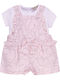 Kinderbekleidungssets mit Latzhose Sommer 2Stücke Rosa