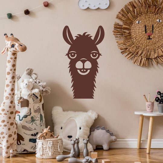 Wall Stickers For Kids Room Llama 1 Pc. - Orange