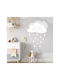 Wall Stickers For Kids Room Rain Cloud 1 Pc. - Violet