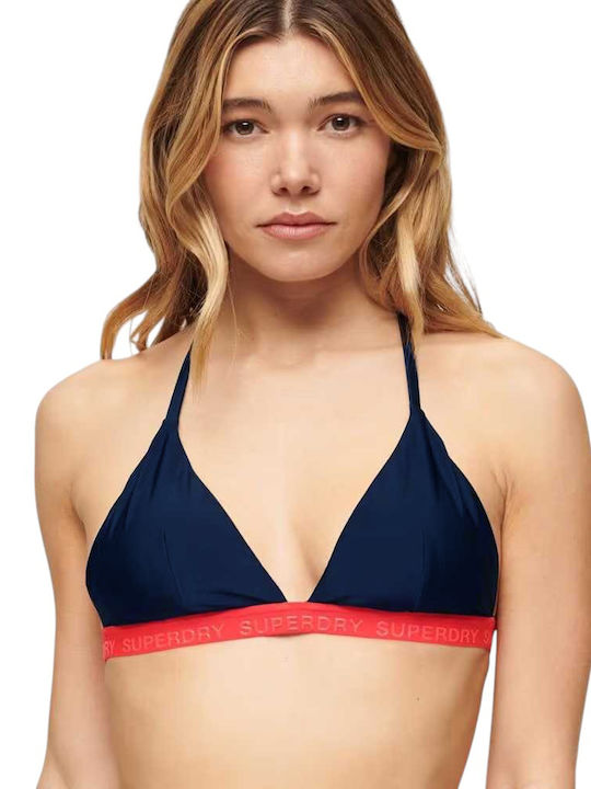 Triangle Bikini Top Navy Blue