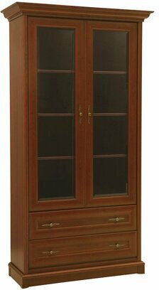 Vendore 119 Bodenstehend Wohnzimmer Vitrine aus Holz & Metall mit Glas Brown 110x43x205cm Vendore 119 Bodenstehend Wohnzimmer Vitrine aus Holz & Metall mit Glas Brown 110x43x205cm