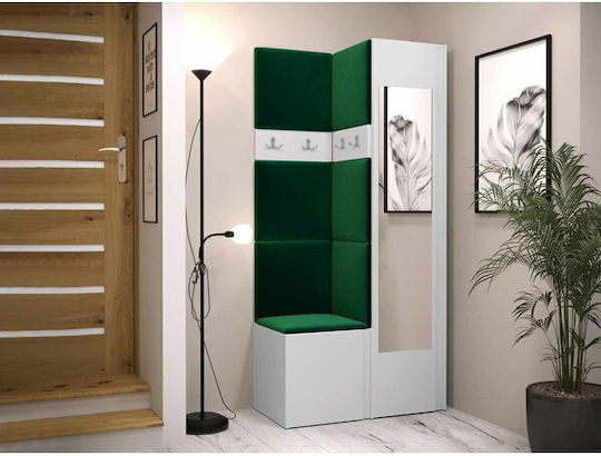 Hartford 354 Entry Furniture with Mirror & Hanger Aspro 82x44x186cm