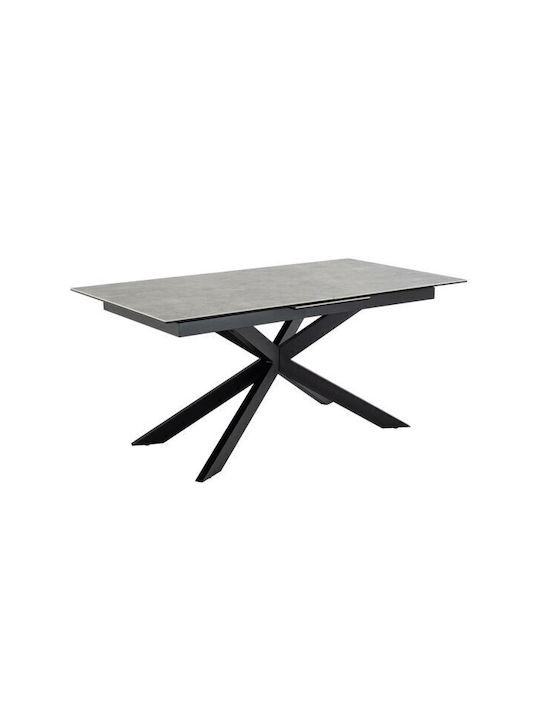 Norsica 685 Tisch Grey, Black 168x90x76cm