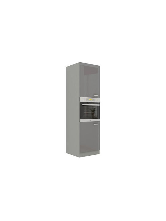 Dulap Superior pentru Cuptor pardoseală Gri 60x57x210buc
