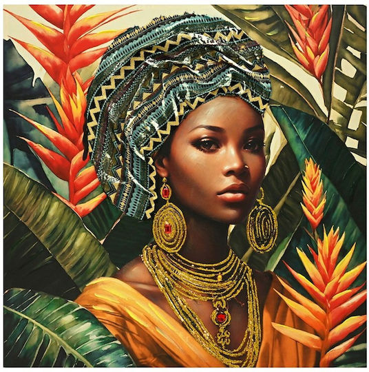 Canvas Painting Gangalo Inart 100x3x100cm