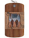 Atmosphera Wooden Cheese Serving Platter 32x17.5x1.5cm