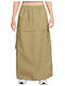 Sportswear Midi Skirt Beige