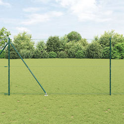Gard hexagonal Vidaxl verde 1,6x25 m oțel Vidax...