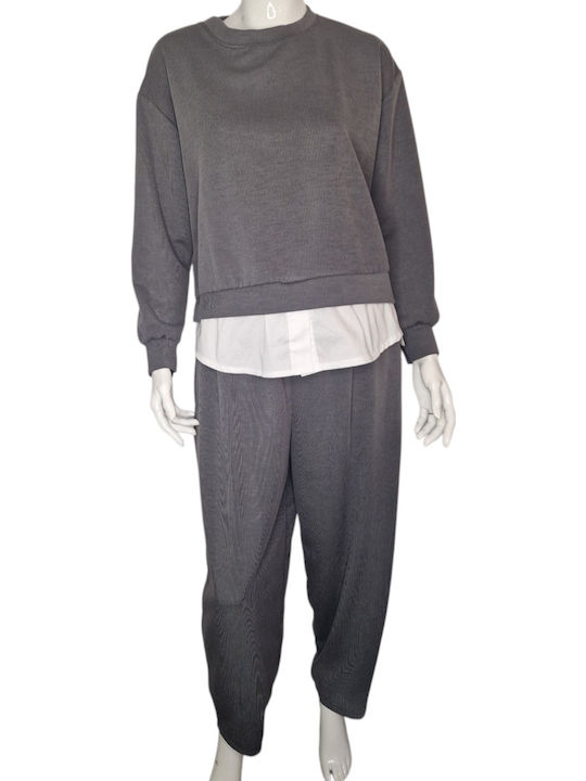 Della Moda Women's Anthracite Set with Pants St...