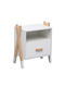 Kids Bedside Table Fb92488.03 White Melamine-Pine Natural 46x30x55cm
