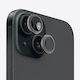 Evelatus Camera Protection Tempered Glass Black for the iPhone 15