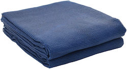 vidaxl Zeltteppich Anthrazit 4x2 m Blau Polyeth...
