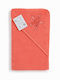 Beboulino Baby Hooded Towel Coral 75x75cm