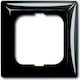 Rama 2511-95 1-gang Negru Basic+amprentă
