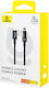 Baseus Gem Braided la Cablu Lightning 20W Negru 2m (P10373001111-01)