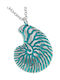 Arteon Silber Halskette Hellblau