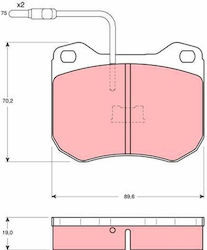 Τακακια Εμπρ Peugeot 504 Cabrio-talbot Tagora 363702160672-95 Τακακια Εμπρ Peugeot 504 Cabrio-talbot Tagora 363702160672-95