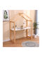 Kinderschreibtisch aus Melamin Beige 120x44x152cm