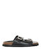 Women's Flat Sandals in Black Color