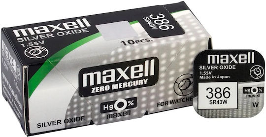 Knopfzelle Maxell 386 SR43W SR43 Stück 1