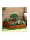 vidaXL Pot Metallic Brown 60cm.