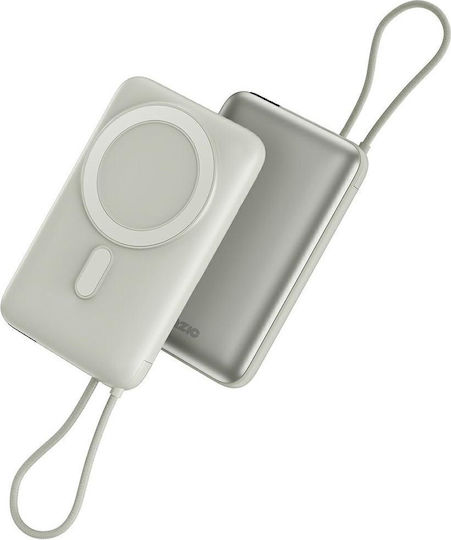 Energea Bazic Fusion Mag MagSafe Power Bank 10000mAh 15W with USB-C Power Delivery / PPS Grey