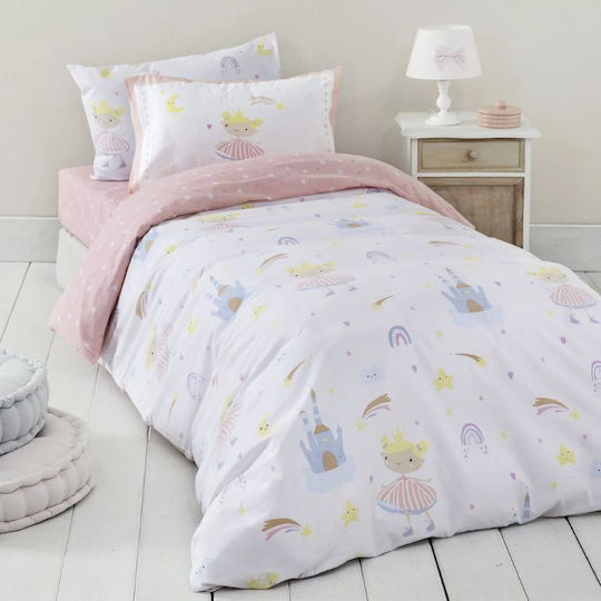 Nima Sheet Set Single Cotton Alice White 2pcs