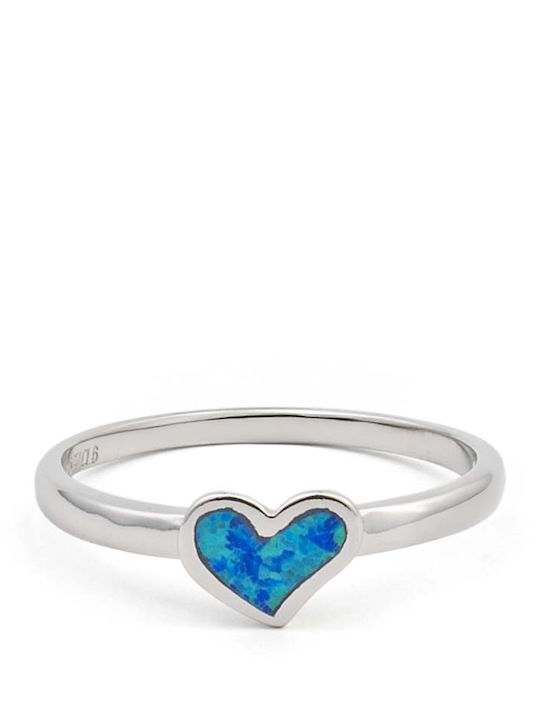 George Art Jewels Γυναικείο Δαχτυλίδι με Πέτρες από Ασήμι