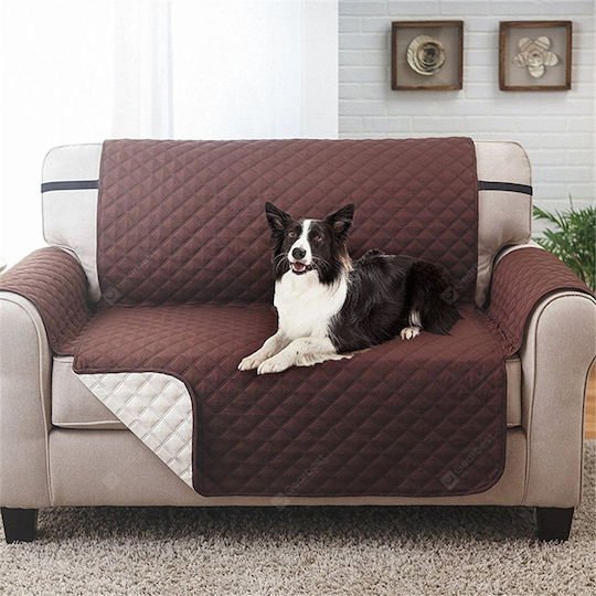 Elastische Abdeckung Für Zweisitziges Sofa Braune 130x195cm