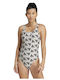 Sport Badeanzug Beige