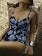 One Piece Swimsuit with Light Padding For Large Bust Floral