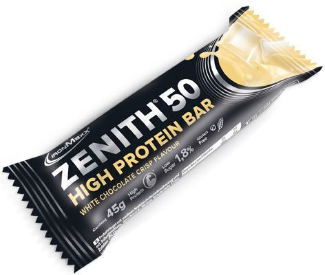 IronMaxx Zenith 50 Μπάρα με 50% Πρωτεΐνη & Γεύση White Chocolate Crisp 50gr