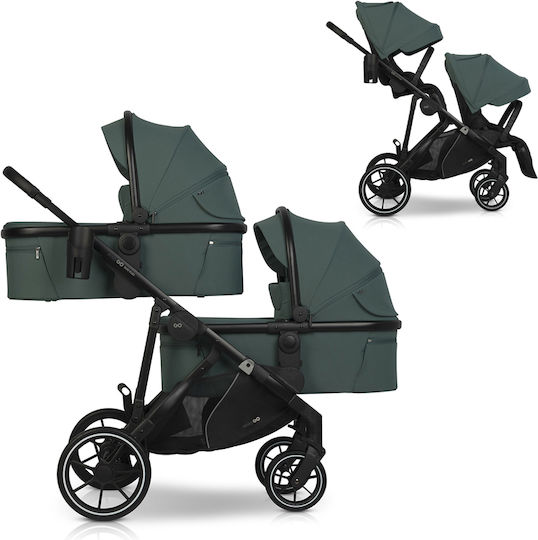 chicco stroller carseat Corso Primo Modular CONVERSE Color:Chrome Blue Bleeding Shad Evenflo Parallel Tandem Double stylish travel