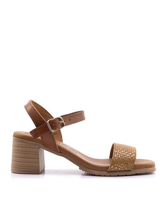 3490 Leather Sandals Tabac Brown