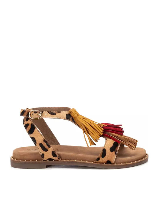 Carmela Leather Women's Flat Sandals