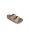 Leather Women's Flat Sandals Anatomic in Pink Color