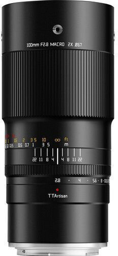TTArtisan Full Frame Camera Lens 100mm f/2.8 Macro for Fujifilm X Mount Black