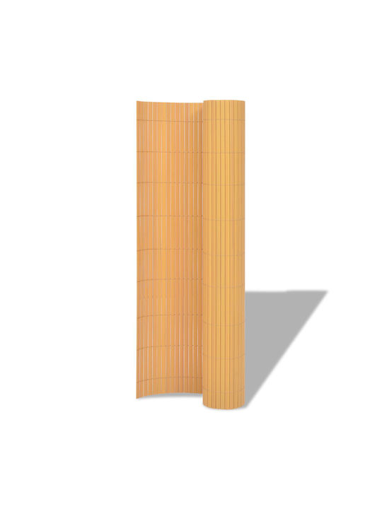 vidaXL Doppelseitig Bambuszaun Kunststoff mit Ganzes Schilf 1.5x5m