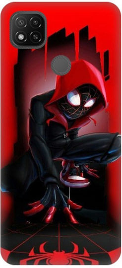 Carcasă din silicon Miles Morales Spiderman pentru Xiaomi Redmi 9c Roșu