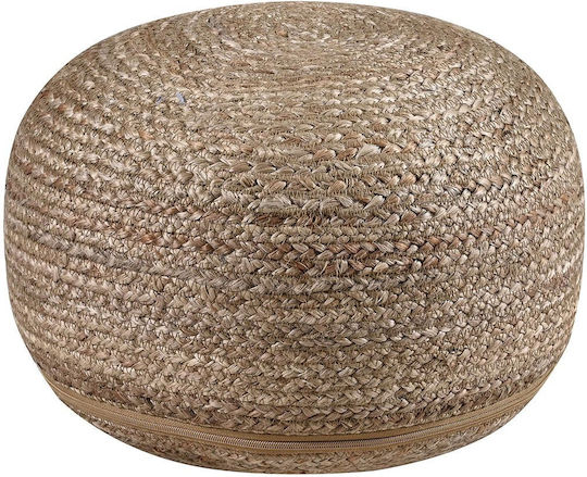 Πουφ Hocker Pol Rugs Grey Natural 40x40x20cm