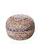 Bean Bag Stool Poof Pol Rugs Multicolour 40x40x20cm