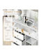 Bibliothek Gold 80x40x95.5cm